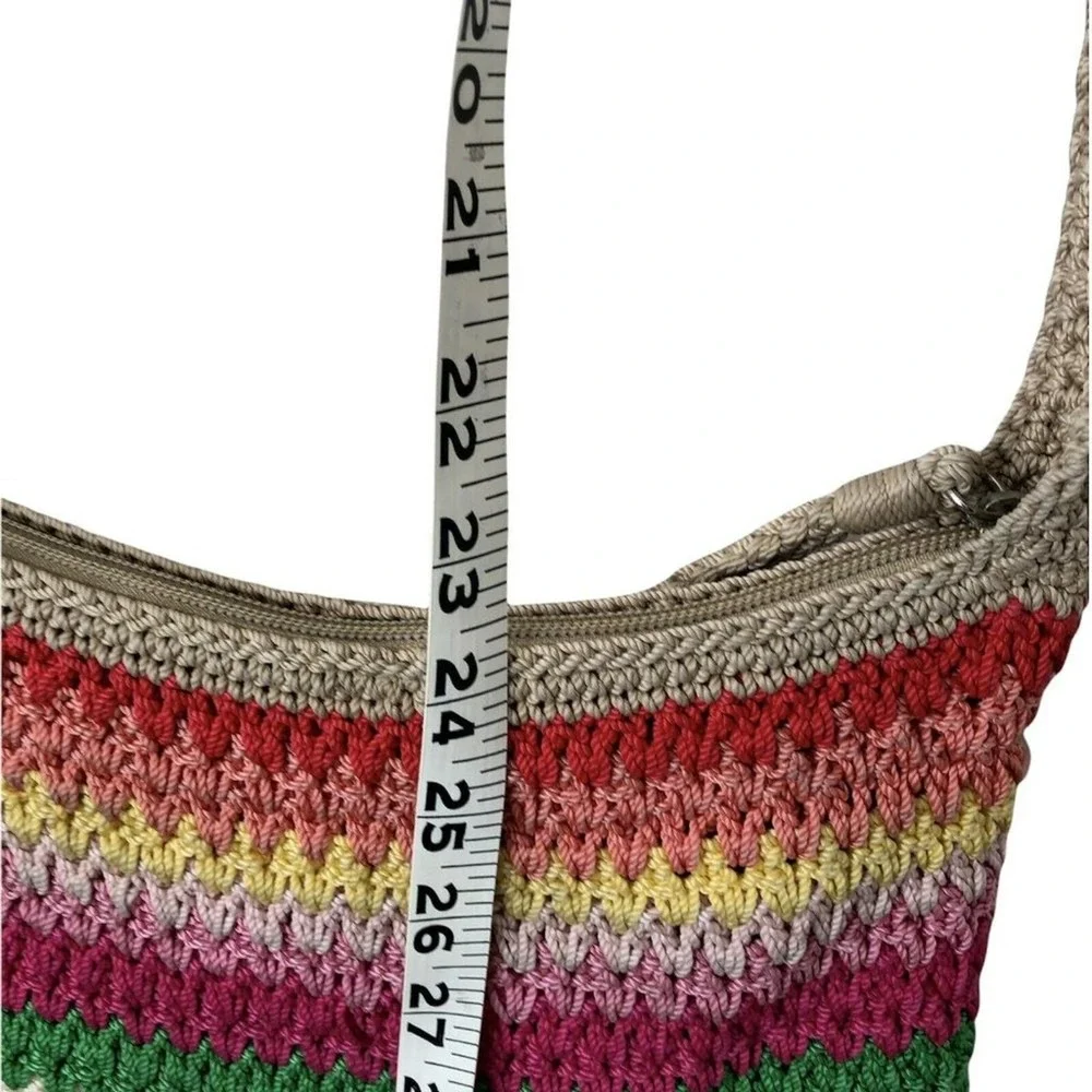 Multicolor rainbow the‎ SAK crochet crossbody handbag
